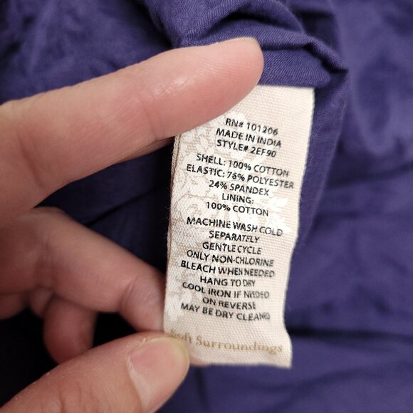 Soft Surroundings Short Sleeve Square Neck Maxi Dress Tropical Print Lined - Picture 6 of 6